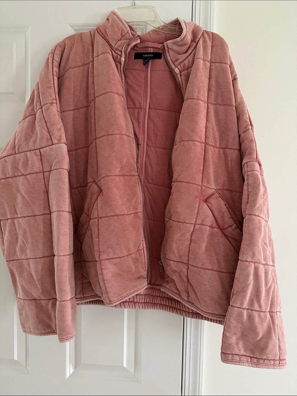Forever 21 Dusty Pink Quilted Jacket